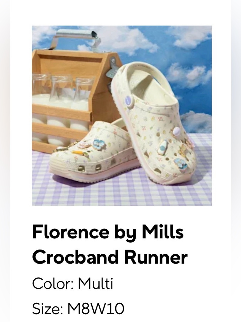 Crocs x Florence by Mills Crocband™ Runner with Floral Charms - Picture 5 of 16